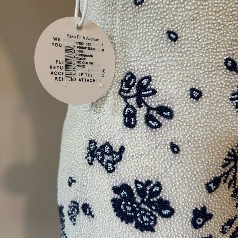 Staud  White and Blue Sleeveless Sundress - Picture 6 of 8